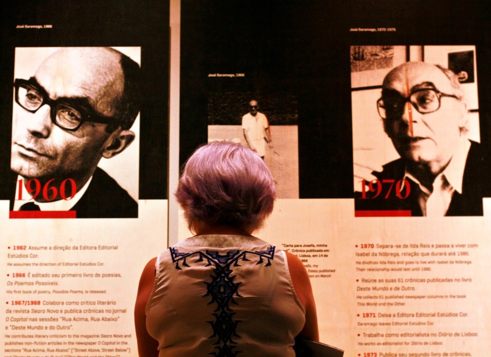 Exposição sobre o escritor português José Saramago estreou no MEP, em Belém. — Foto: Divulgação