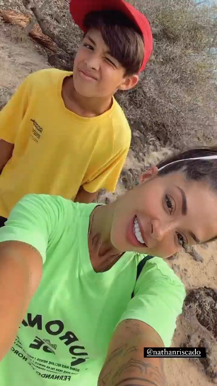 Aline Campos e o filho, Nathan (Foto: Reprodução/Instagram)