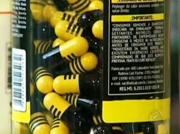 Suplementos alimentares (Foto: Reprodução TV TEM)