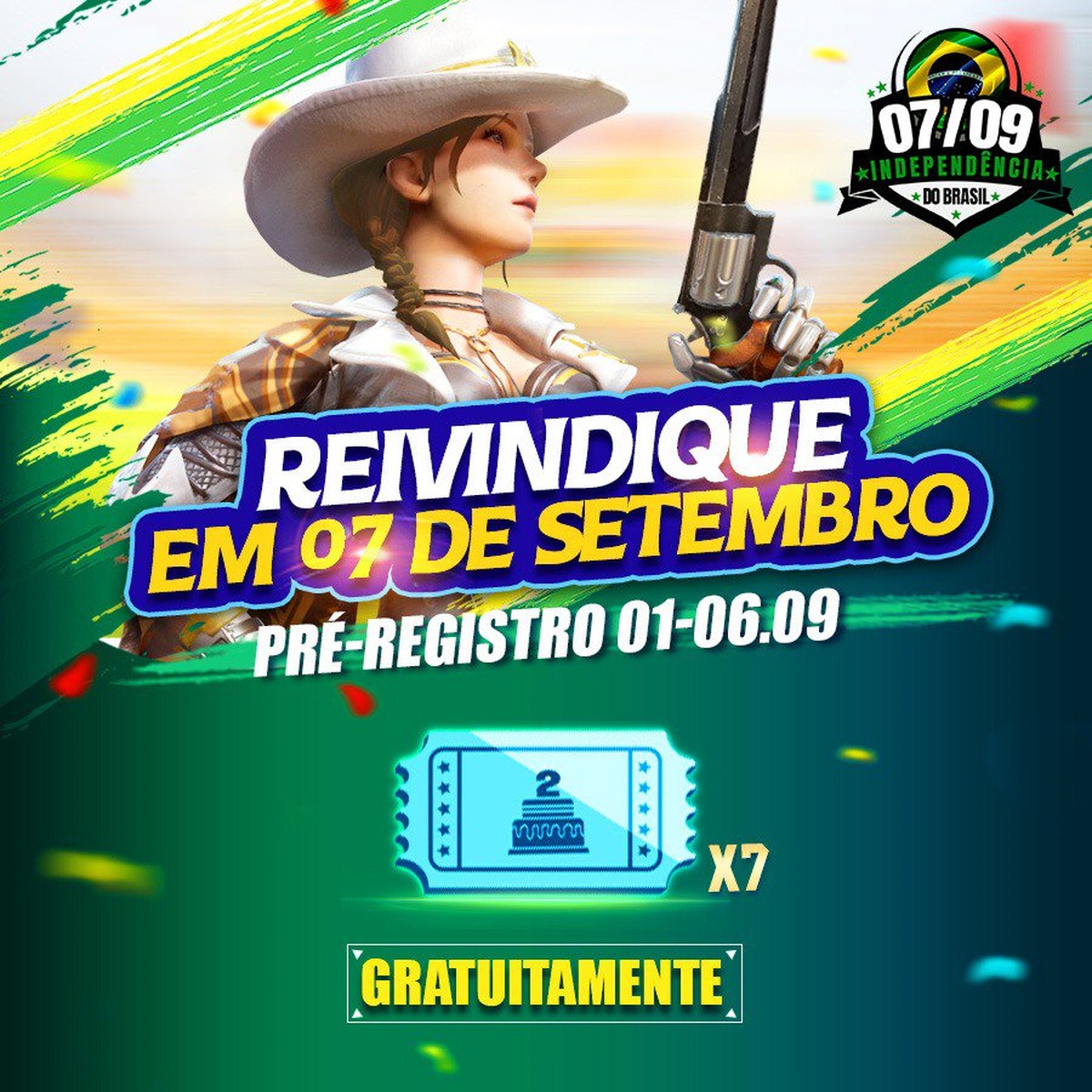 Free Fire Garena Anuncia Evento Especial Para 7 De Setembro