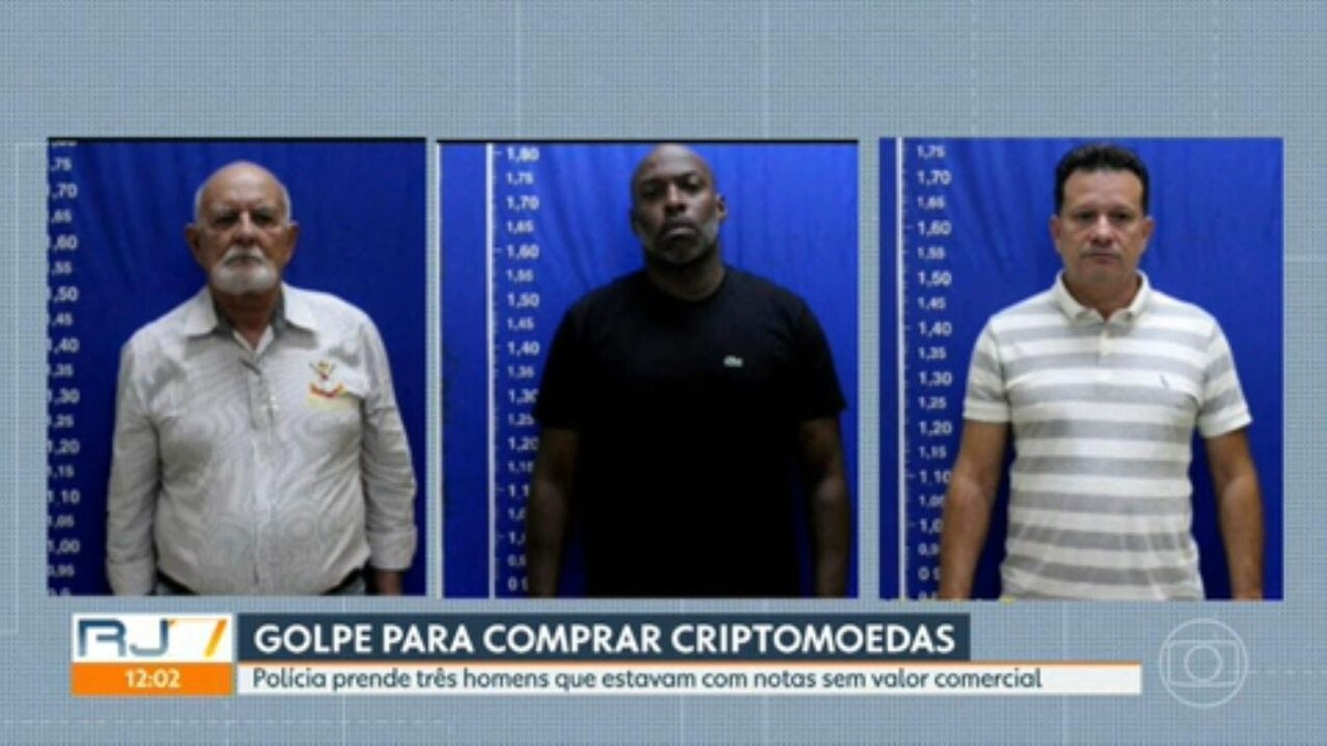 Homens são presos em Botafogo tentando comprar R$ 1 milhão em criptomoedas com notas falsas