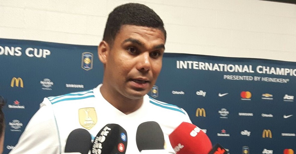 Casemiro, após a derrota do Real Madrid para o Manchester United (Foto: Marcelo Barone)