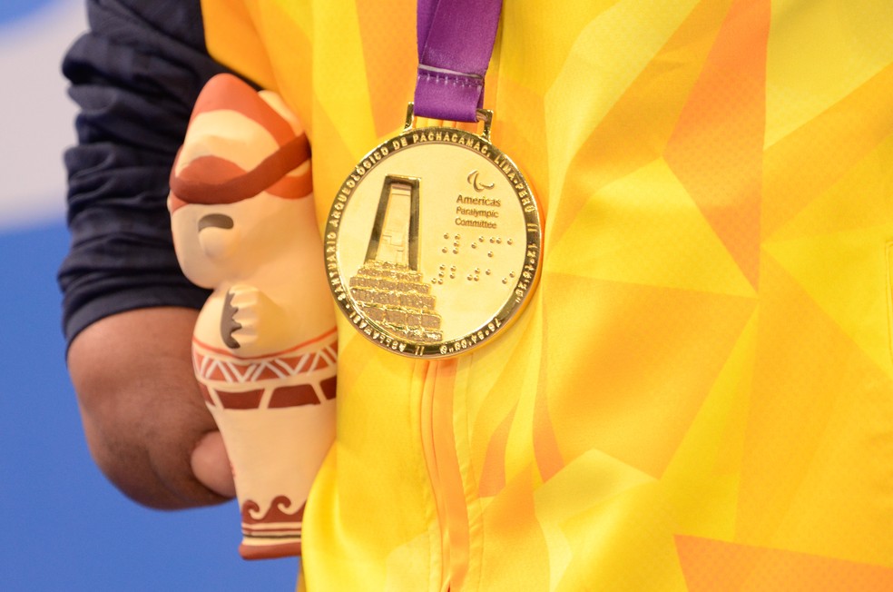 Daniel Dias conquista o ouro nos 200 m livre (S5) — Foto: Saulo Cruz/EXEMPLUS/CPB