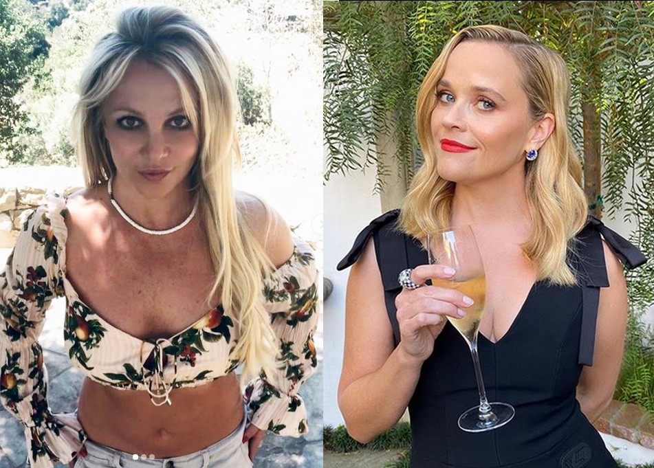 Britney Spears e Reese Witherspoon (Foto: Instagram)
