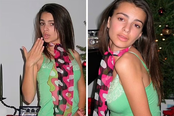 A modelo Emily Ratajkowski em fotos na adolescência (Foto: reprodução instagram)
