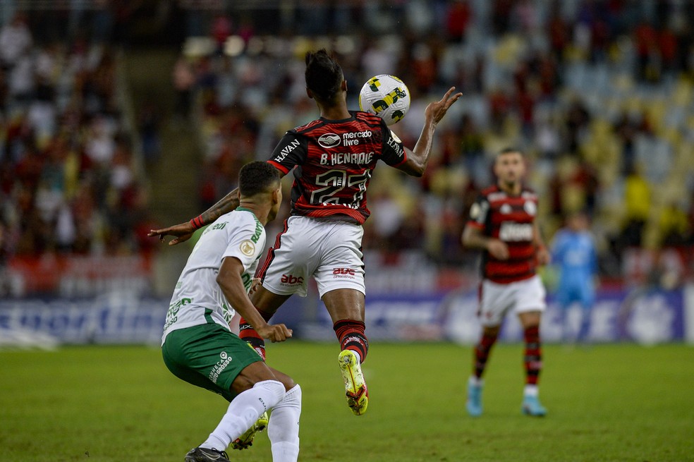 Bruno Henrique em ação, em Flamengo x Cuiabá — Foto: Marcelo Cortes/Flamengo