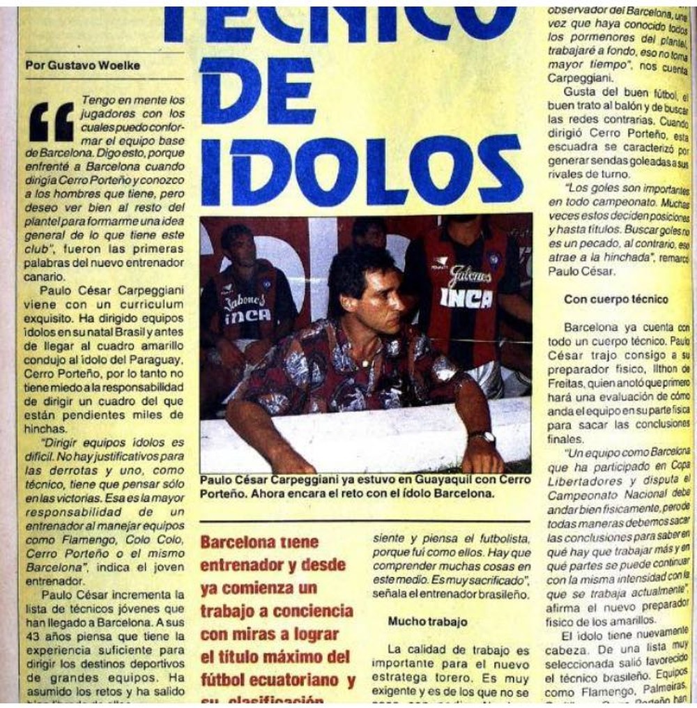 Passado em Guaiaquil: resultados e sombra de argentinos minaram Carpegiani