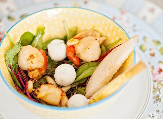 Salad Saint-Jacques (Photo: Elisa Correa/Editora Globo)
