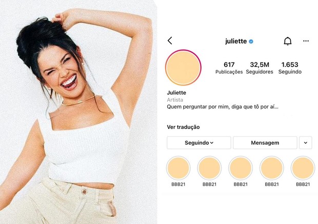 Juliette Freire faz suspense com imagens neutras tomando suas redes sociais (Foto: Reprodução/Instagram)