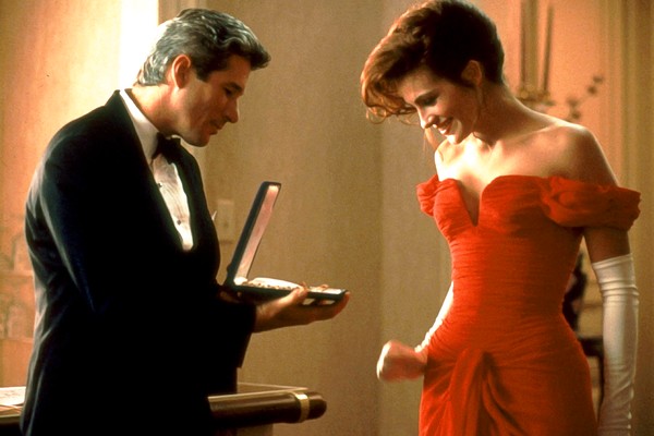 Julia Roberts e Richard Gere em cena de Uma Linda Mulher (1990) (Foto: Reprodução)