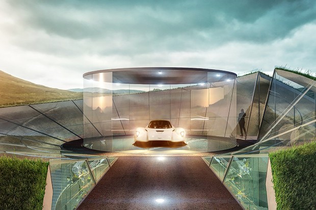 Projeto de garagem personalizada criado pela Aston Martin (Foto: reprodução)