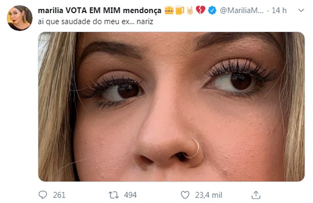 Marília Mendonça: desabafo (Foto: Reprodução Twitter)