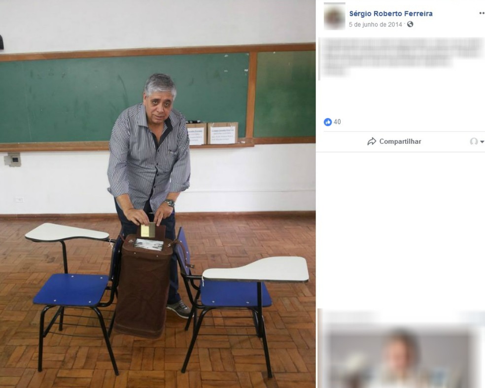 Sérgio Roberto Ferreira era diretor do campus de Cornélio Procópio da Universidade Estadual do Norte do Paraná (UNP) — Foto: Reprodução/Facebook