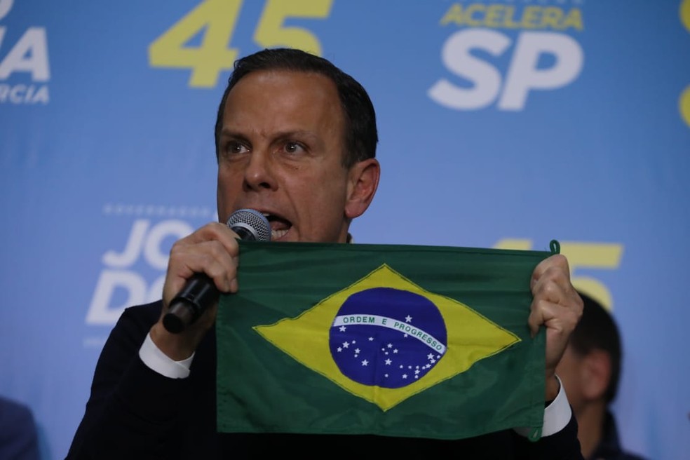 Doria fala apÃ³s confirmaÃ§Ã£o de sua ida ao segundo turno â Foto: FÃ¡bio Tito/G1