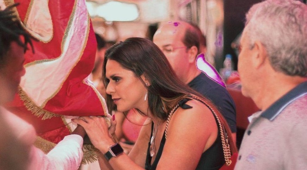 Shanna no Salgueiro no carnaval de 2018 — Foto: Reprodução/Redes Sociais 