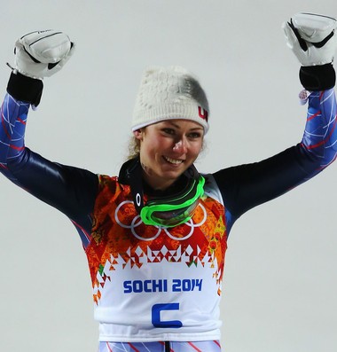 Olimpiadas de Inverno Sochi - Slalom - Mikaela Schiffrin campeã (Foto: Getty Images)