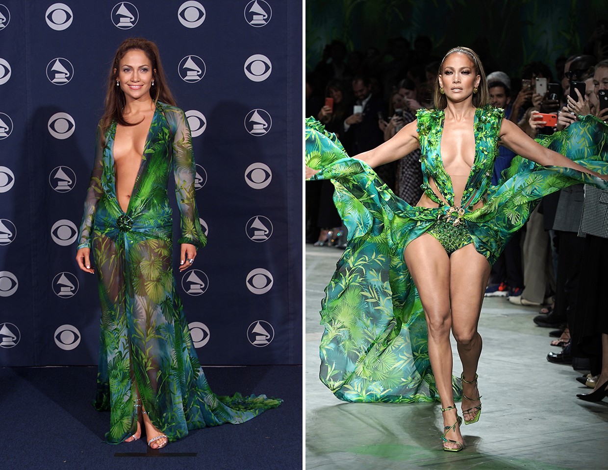 Vestido de jennifer 2025 lopez grammy 2000