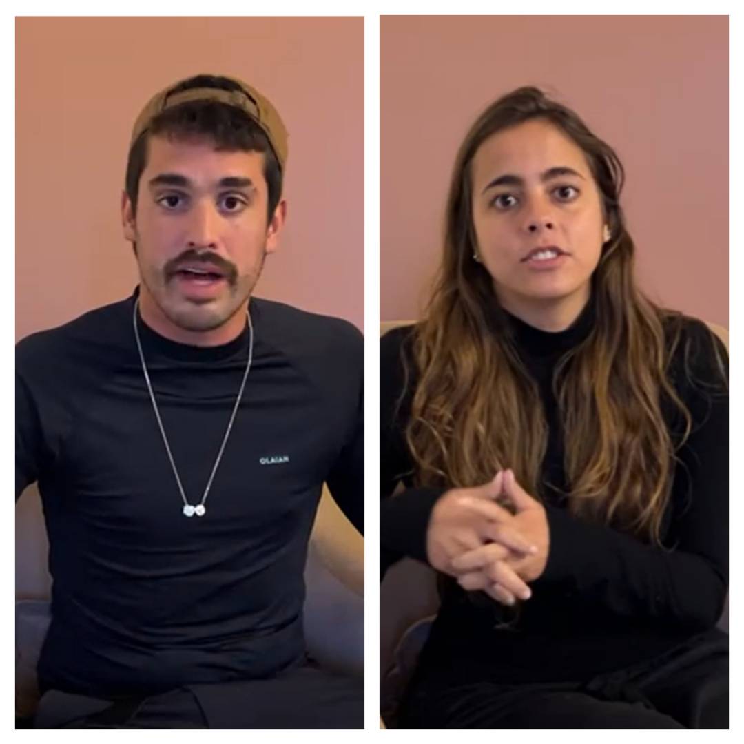 Lucas Saad e Gabriela Waked, brasileiros que estavam em Alepo, na Síria, durante o terremoto que atingiu o país e  Turquia