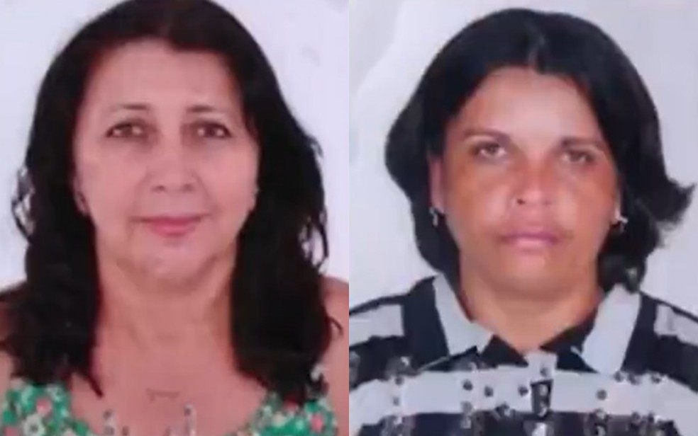Vítimas foram identificadas como Nágila Ornelas Lima, de 53 anos, e Iara Calisto Matoso, de 49 — Foto: Reprodução/TV Santa Cruz