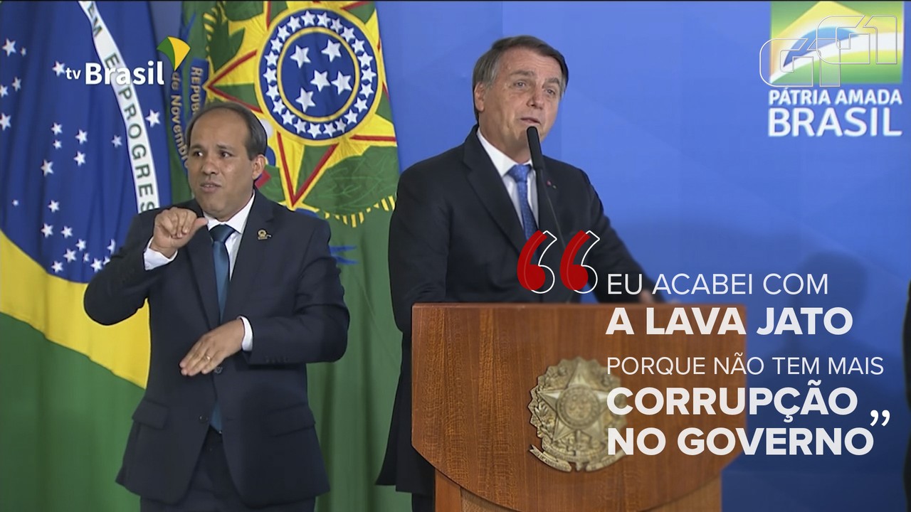 'Eu acabei com a Lava Jato porque não tem mais corrupção no governo' diz Bolsonaro