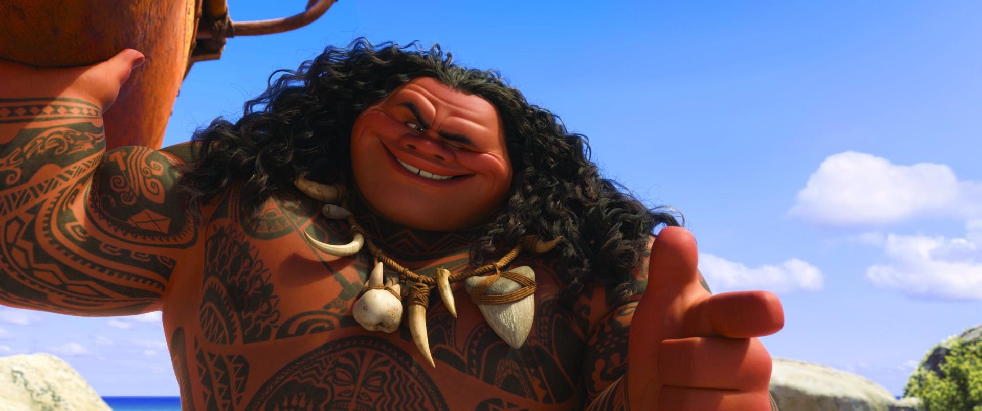 Maui, personagem de Moana (2016), dublado por The Rock (Foto: Divulgação)