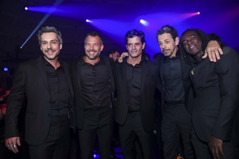 Alexandre Nero, Malvino Salvador, Jorge Pontual, Tata ferreira e Jonathan Azevedo (Foto: Lu Prezia)