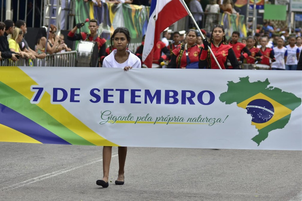 Desfile de 7 de Setembro em Natal â Foto: Pedro Vitorino