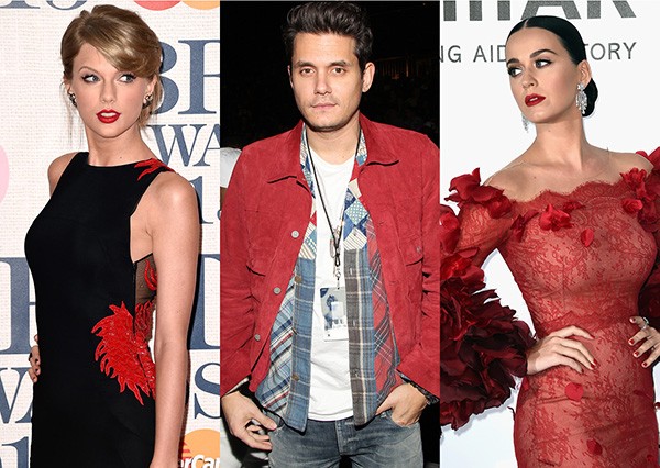 Taylor Swift, John Mayer, Katy Perry (Foto: Getty Images)