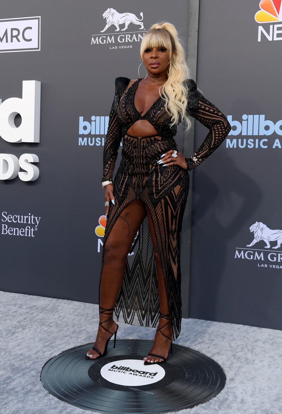 Mary J Blige no Billboard Music Awards 2022 — Foto: Bryan Steffy/Getty Images