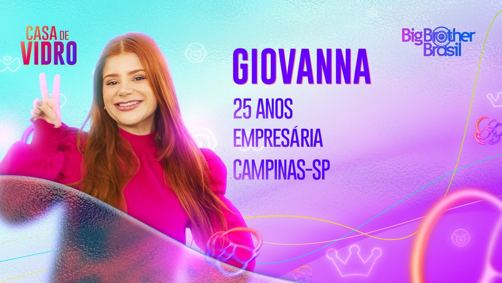 Giovanna é participante da Casa de Vidro do BBB 23 — Foto: Globo
