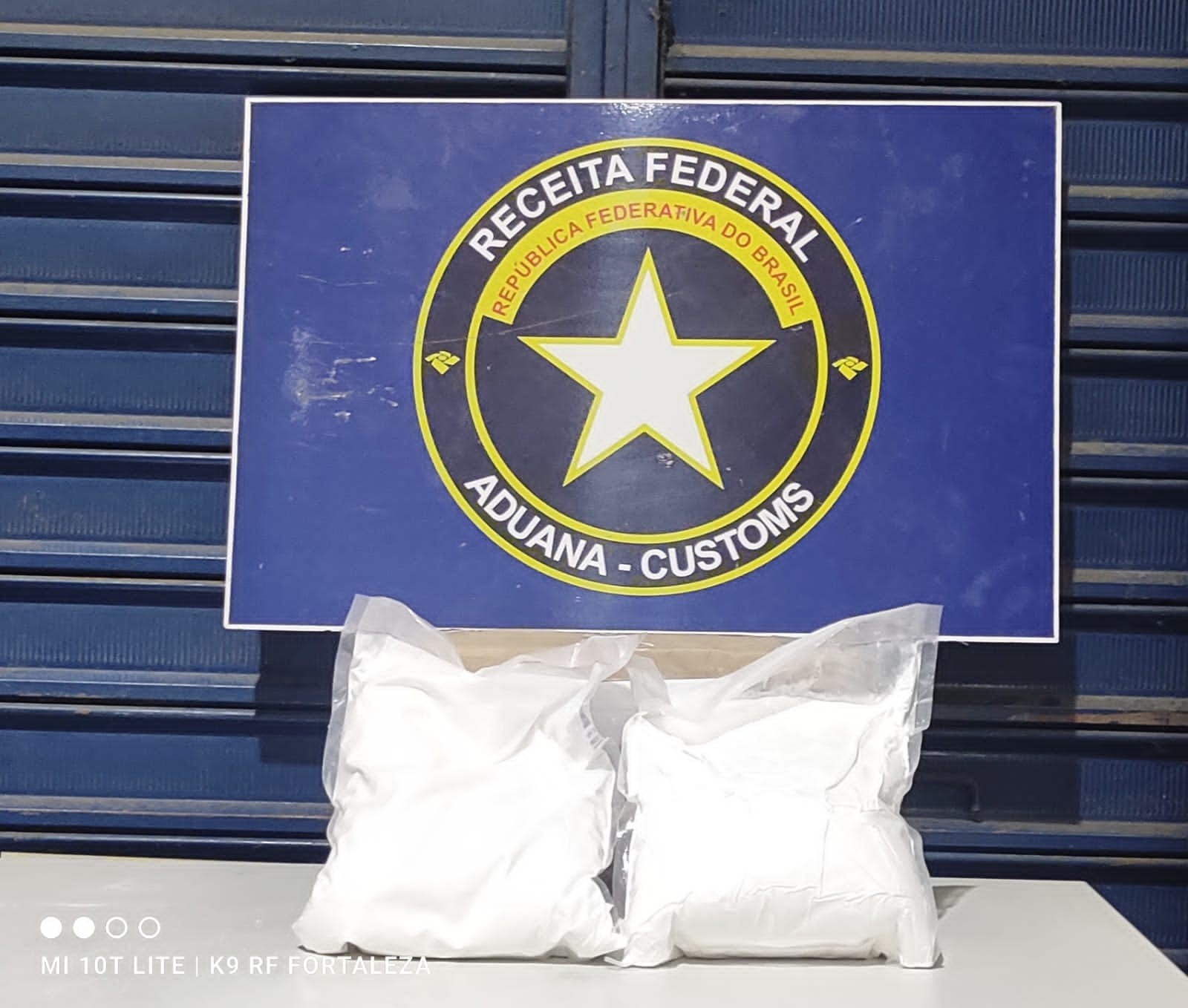 Cães da Receita Federal localizam pacote dos Correios com 3,5 kg de cocaína em Teresina
