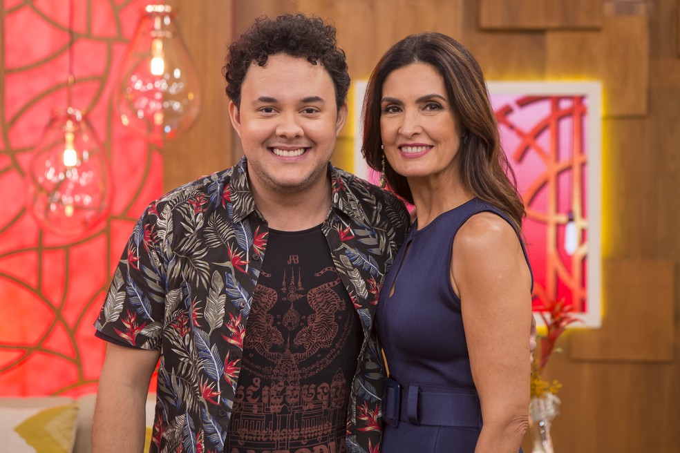 Gui Santana fez uma imitação de William Bonner e situação gerou um certo climão entre o humorista e Fátima Bernardes (Foto Reprodução/GShow)
