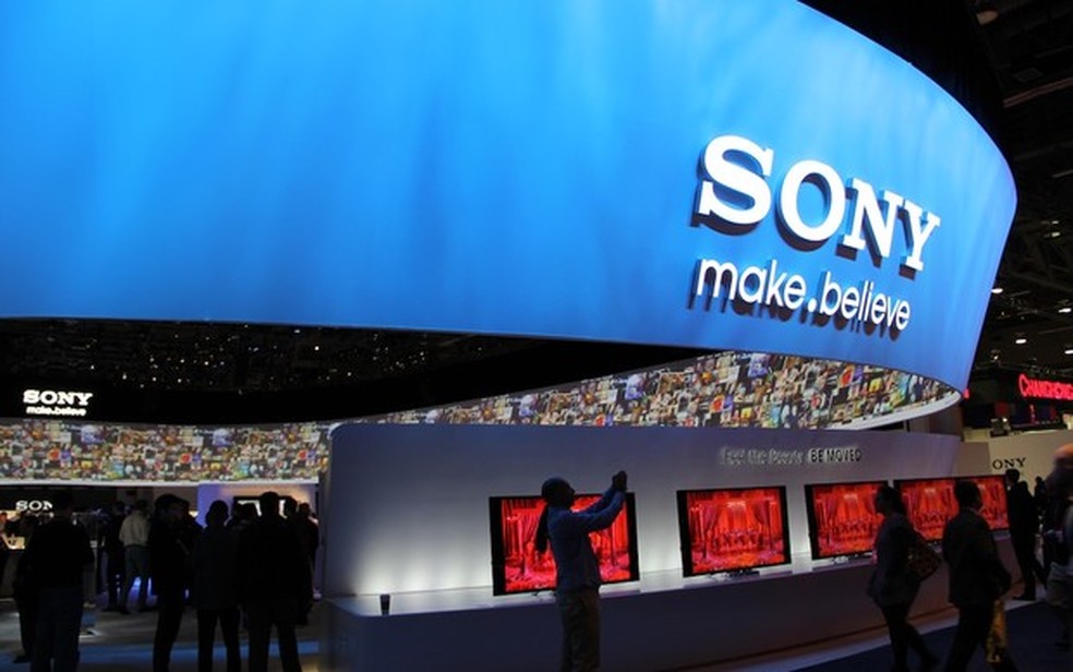 Stand da Sony na CES 2013 — Foto: Fabricio Vitorino/TechTudo