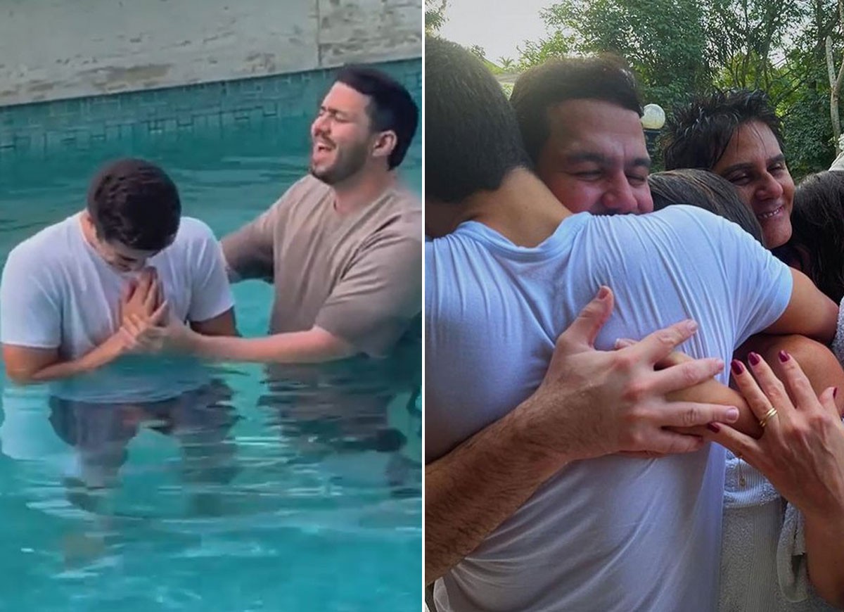 Luigi Cesar é batizado (Foto: Reprodução/Instagram)