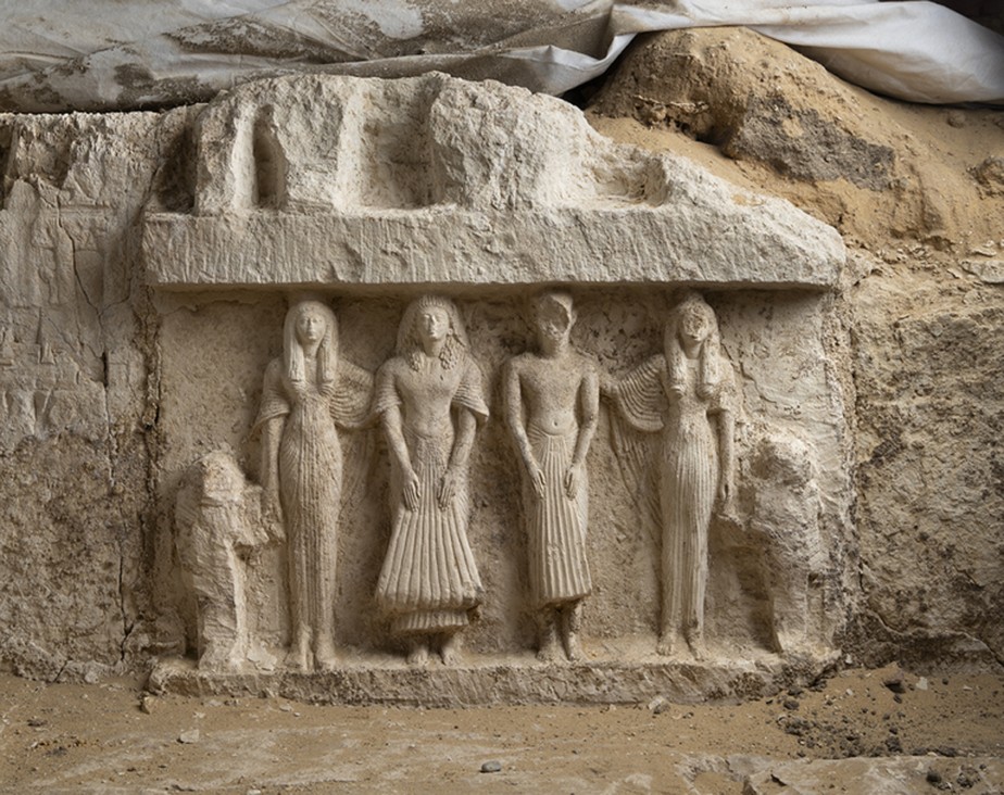 Maior relevo encontrado no túmulo de Panehsy em Saqqara