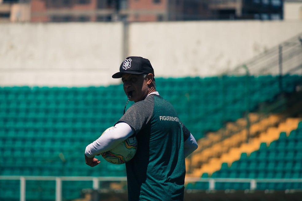 Jorginho tem trabalho aprovado pelo Figueirense — Foto: Patrick Floriani/FFC