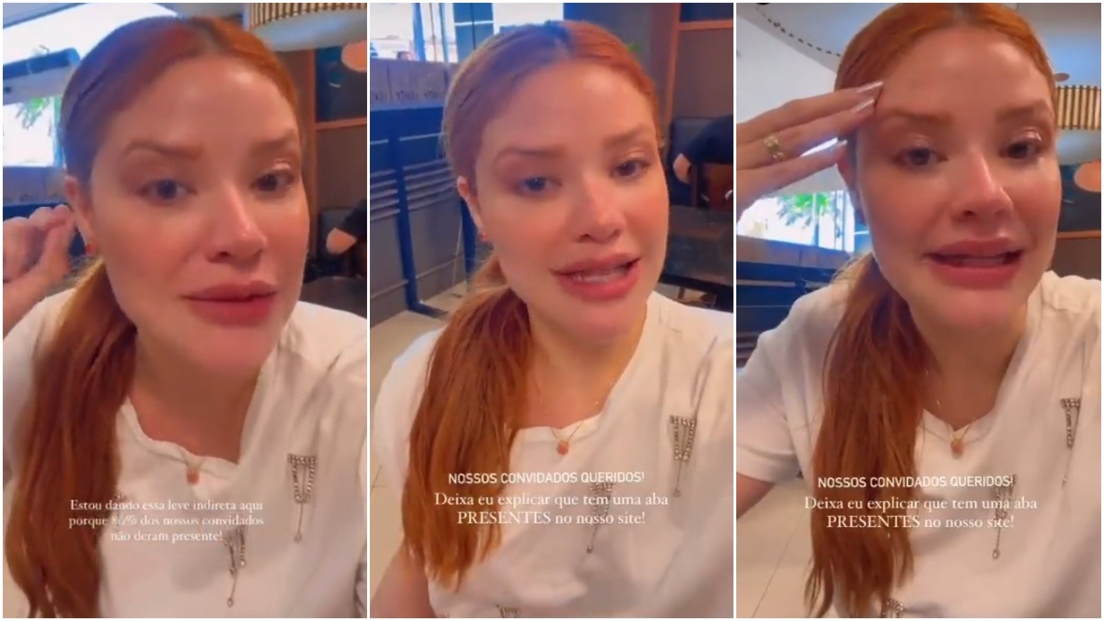 Influencer que fez casamento de R$ 300 mil reclama de convidados: 'Nem R$ 10 mil em presentes'