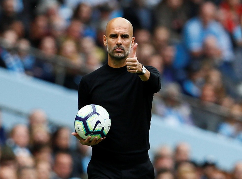 Pep Guardiola perdeu De Bruyne por trÃªs meses, mas tem qualidade para fazer estrago com o Manchester City â€” Foto: Reuters