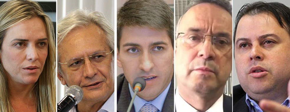 Deputados réus na Justiça no âmbito da operação Drácon (Foto: Montagem/G1)