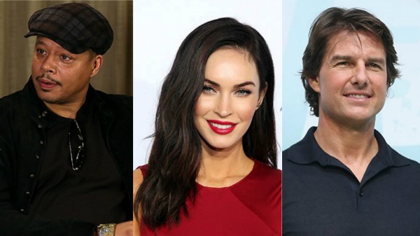Terrence Howard, Megan Fox e Tom Cruise (Foto: Getty Images)
