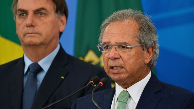 O presidente da República, Jair Bolsonaro, e o ministro da Economia, Paulo Guedes (Foto: Marcello Casal Jr/Agência Brasil)