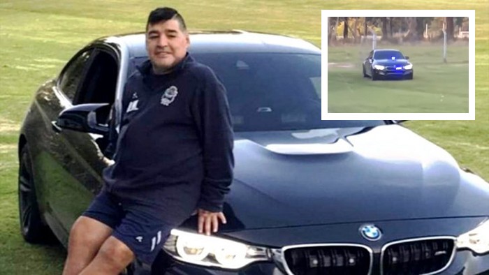 Maradona compra BMW de R$ 1 milhão e adiciona sirene de polícia (Foto: Reprodução)