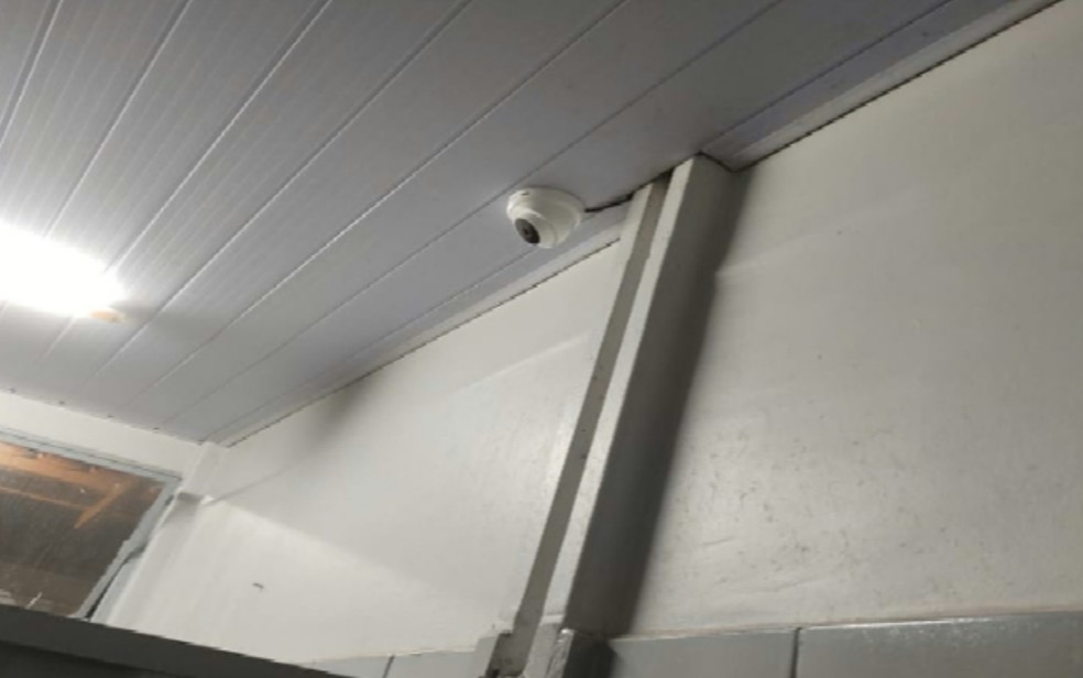 Pais e alunos questionam escola por colocar câmeras dentro de banheiro, em Goiânia, Goiás, e relatam constrangimento — Foto: Reprodução/TV Anhanguera