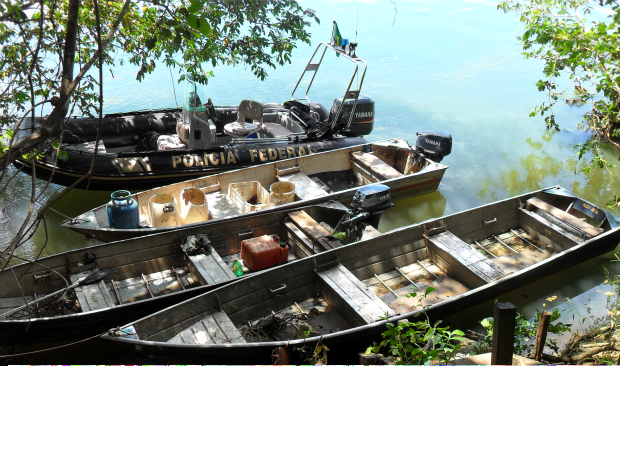 PF apreende 100 quilos de pescados e apreende 9 por pesca ilegal em MS (Foto: Divulgação / Polícia Federal)