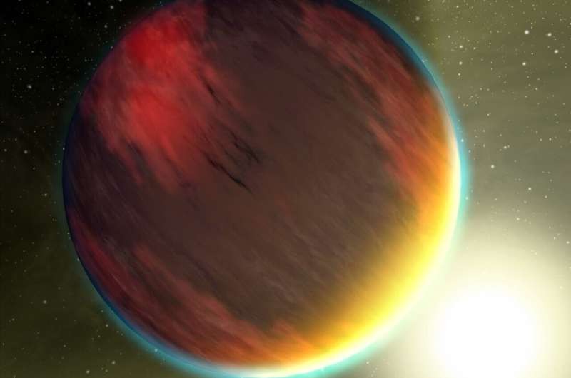 Uma visualização, feita por um artista, de como a atmosfera do WASP-212b deve ser. (Foto: NASA / JPL-Caltech)