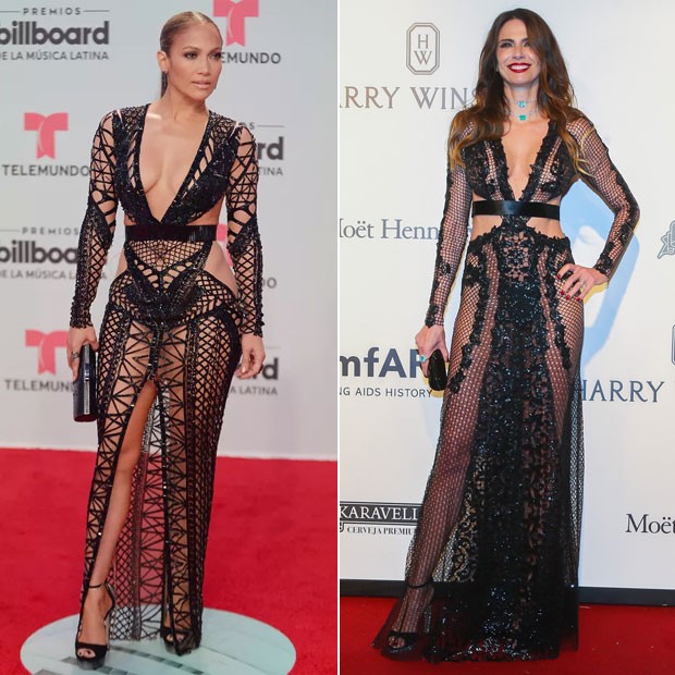 Jennifer Lopez e Luciana Gimenez: quem vestiu melhor? (Foto: Getty Images e Brazil News)