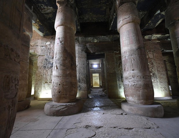 Photo/File #: EGY Abydos (03)Country: EgyptSite: AbydosCaption: Interior of the temple of Seti IImage Date: 2018Photographer: Marjorie FisherProvenance: Watch 2022 (Foto:  )