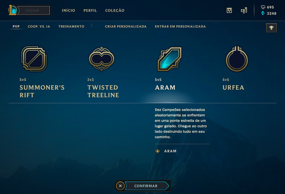 É muito importante jogar ARAM (Foto: Reprodução/Felipe Vinha)