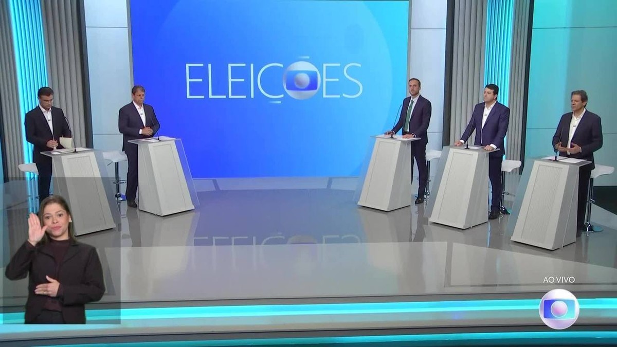 Debate da Globo para governador em SP; veja a íntegra em VÍDEOS