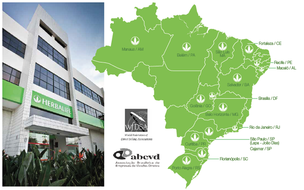 No Brasil, a atuação da Herbalife está em quase todo o território. Com muito espaço para crescer (Foto: Divulgação)